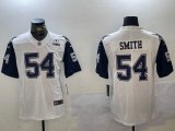 Dallas Cowboys #54 Jaylon Smith Nike white blue Color Rush Limited Jersey 01