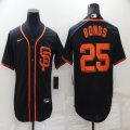 Nike San Francisco Giants #25 Barry Bonds black majestic baseball jerseys