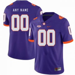 Custom 2018 Clemson Tigers purple limited college football jersey