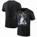 Dallas Mavericks #77 Luca Doncic black NBA T-Shirts 01