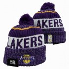 2024 Los Angeles Lakers purple white NBA Sports Cuffed Knit Hats