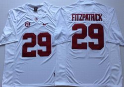 2018 Alabama Crimson Tide #29 Minkah Fitzpatrick white College Color Rush Limited Jerseys-PNS