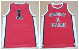 Shorty #1 Fredro Starr Sunset Park Stitched Red Jersey Movie Basketball Jersey