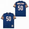 New Chicago Bears #50 Mike Singletary Throwback Blue NFL Jerseys-SG