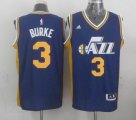 2015 Utah Jazz #3 Trey Burke blue adidas nba Jersey