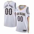 Customized New Orleans Pelicans white basketball jerseys