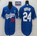 Nike Los Angeles Dodgers Kobe Bryant blue majestic baseball Jersey 2020 World Series Champions