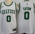 Nike Boston Celtics #0 Jayson Tatum white nba basketball jerseys -S8