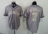 San Diego Padres HEADLEY 7# gray mlb Jerseys