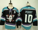 Adidas Anaheim Ducks Corey Perry #10 black nhl hockey Jersey A patch