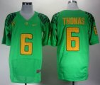 Nike Oregon Ducks De'Anthony Thomas 6 Elite Pac-12 2012 NCAA Jersey - Apple Green