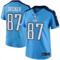 women Tennessee Titans #87 Eric Decker Nike skyblue Color Rush Limited Jersey