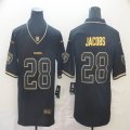 Nike Oakland Raiders #28 Josh Jacobs black gold Color Rush Limited Jersey