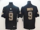 Nike New Orleans Saints #9 Drew Brees black hyphenation style Color Rush Limited Jersey