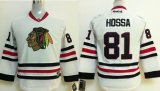 Youth Reebok Chicago Blackhawks #81 Marian Hossa white NHL jerseys