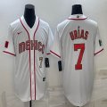 2023 World Cup Mexico #7 Julio Urias white majestic baseball jerseys 15