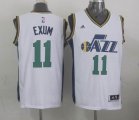 2015 Adidas Utah Jazz #11 Dante Exum white basketball Jersey