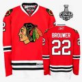 2013 NHL Stanley Cup Chicago Blackhawks #22 BROUWER Red Jerseys