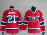 Montreal Canadiens #21 GIONTA Red NHL youth jerseys