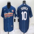 Nike New Nike Los Angeles Dodgers #10 Justin Turner blue throwback majestic baseball jerseys 05