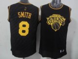 New York Knicks #8 J.R. Smith Black Precious Metals Fashion Stitched NBA Jersey