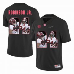 Custom Alabama Crimson Tide #24 Brian Robinson Jr. black College Color Rush Limited Jerseys