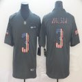 Nike Seattle Seahawks #3 Russell Wilson Carbon black Color Rush Limited Jersey