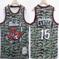 Toronto Raptors #15 Vince Carter green camo Throwback NBA Jerseys-XD