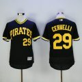 Pittsburgh Pirates #29 francisco cervelli black Flexbase Authentic Collection Jersey