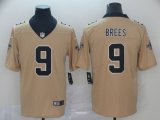 Nike New Orleans Saints #9 Drew Brees yellow new Color Rush Limited Jersey Inverted version