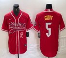 Nike Philadelphia Phillies #5 Bryson Stott red majestic baseball jersey Joint name-BD 01