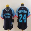 Women National League #24 William Contreras Nike Navy 2024 MLB All-Star Game Limited Player Jersey