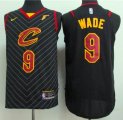 Nike Cleveland Cavaliers #9 Dwyane Wade black nba basketball jersey-lt