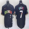 2023 World Cup Mexico #7 Julio Urias black majestic baseball jerseys 227