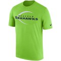 Men's Seattle Seahawks Nike Neon Green Legend Icon Logo Performance T-Shirt