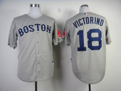 Boston Red Sox Jersey #18 Shane Victorino gray mlb jersey