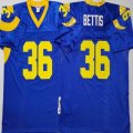 St.Louis Rams #36 Jerome Bettis blue throwback nfl jerseys-PNS