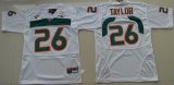 Youth Miami Hurricanes Sean Taylor 26 College Football Jersey - White