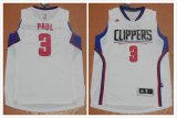 Los Angeles Clippers #3 Chris Paul white NBA basketball Jersey