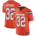 Cleveland Browns Jim Brown #32 orange Nike Color Rush Limited Jerseys