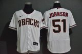 Arizona Diamondbacks #51 Randy Johnson white Flexbase Authentic Collection Jersey-WL