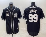 Nike New York Yankees #99 Aaron Judge black majestic baseball Jersey Joint name -BD 03