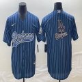 Nike Los Angeles Dodgers blank blue majestic baseball MLB jerseys -BD 08