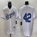 Nike Kansas City Royals #42 white majestic baseball jerseys