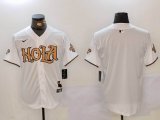 Nike Saints blank white baseball jerseys Joint Name