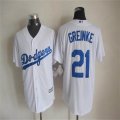 Los Angeles Dodgers #21 Zack Greinke white MLB baseball Jerseys