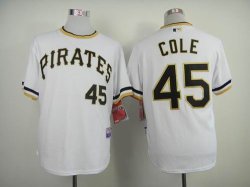 Pittsburgh Pirates Gerrit Cole 45# throwback white mlb Jersey