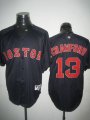 Mlb Boston Red Sox 13# CRAWFORD black jersey