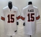 Nike Cleveland Browns #15 Joe Flacco white Color Rush Limited Jersey