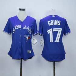 women Toronto Blue Jays #17 Ryan Goins green MLB Jerseys